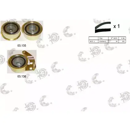 Комплект ремня ГРМ AUTOKIT 04.5179 AST K0990 3751376 RKTK0990