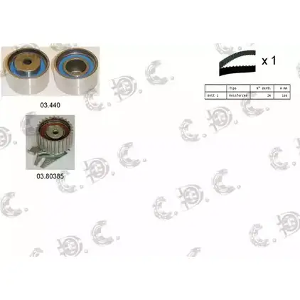 Комплект ремня ГРМ AUTOKIT RKTK1028 04.5217 ASTK102 8 3751415