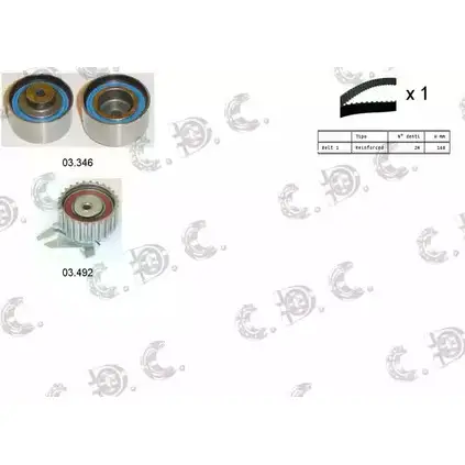 Комплект ремня ГРМ AUTOKIT RKTK1042 04.5231 A STK1042 3751430