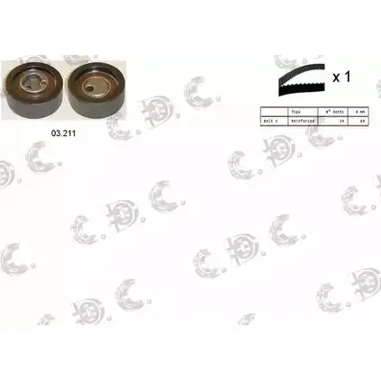 Комплект ремня ГРМ AUTOKIT RKTK1100 04.5289 ASTK11 00 3751505
