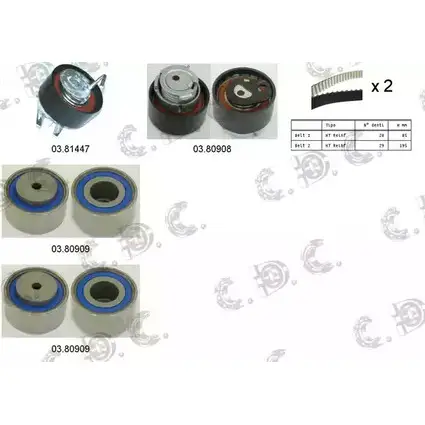 Комплект ремня ГРМ AUTOKIT 3751517 ASTK111 2 04.5301 RKTK1112