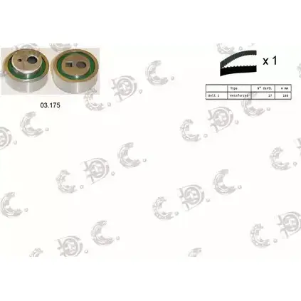 Комплект ремня ГРМ AUTOKIT RKTK1118 04.5307 ASTK11 18 3751524