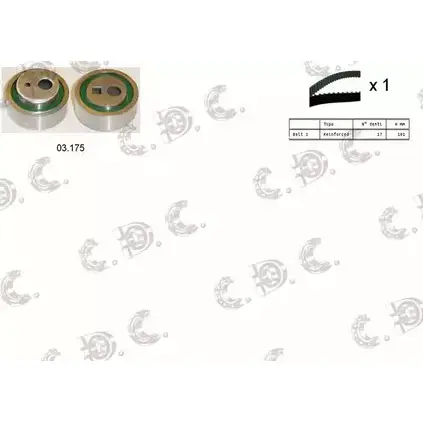 Комплект ремня ГРМ AUTOKIT RKTK1120 04.5309 ASTK 1120 3751528 изображение 0