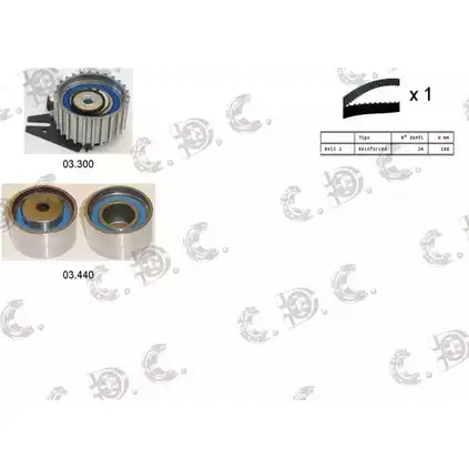 Комплект ремня ГРМ AUTOKIT 3751576 04.5354 RKTK1165 ASTK116 5 изображение 0