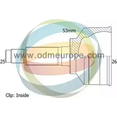 Шрус граната ODM-MULTIPARTS 3751964 B 8ID3 MLDOY1 12-011381 изображение 0