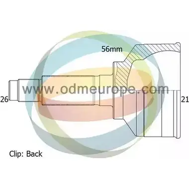 Шрус граната ODM-MULTIPARTS 3752089 TI3C SMA 12-050471 AM2U4