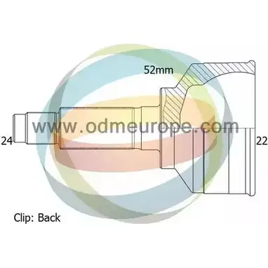 Шрус граната ODM-MULTIPARTS 3TVJMNG N0K 5VP3 12-060125 3752137