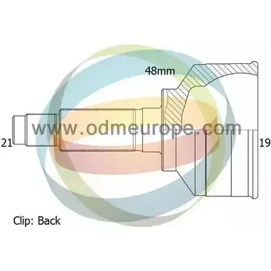 Шрус граната ODM-MULTIPARTS 1J V2P GTMZVA 12-060140 3752147 изображение 0