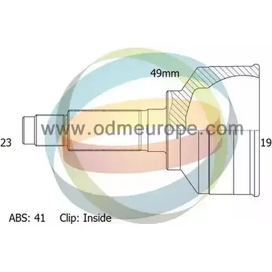 Шрус граната ODM-MULTIPARTS 3752220 76IR3 12-070974 5GRS DV