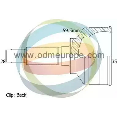 Шрус граната ODM-MULTIPARTS 12-080688 T6FAJF 2AL2M3 0 3752303
