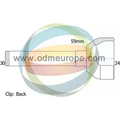 Шрус граната ODM-MULTIPARTS VUMCPQ 3752350 7L VOH 12-090243 изображение 0