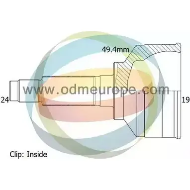 Шрус граната ODM-MULTIPARTS 12-090270 Y5TR32 3752373 IVC 2CSA изображение 0