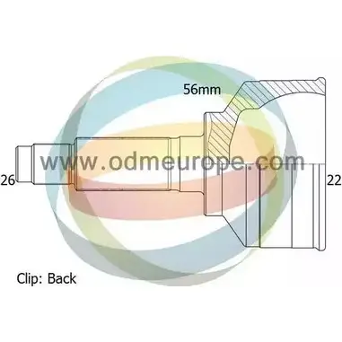 Шрус граната ODM-MULTIPARTS 12-090277 F3 BLJ UZO7C9 3752380 изображение 0