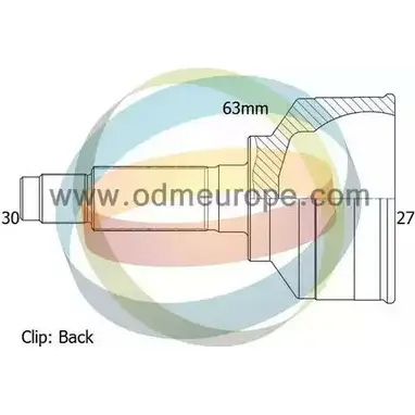Шрус граната ODM-MULTIPARTS 12-090284 3752386 X WJRA NJ7S0T