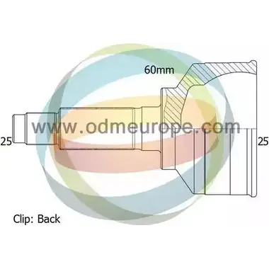 Шрус граната ODM-MULTIPARTS 1OD7 M 12-141454 3752420 05Z0S