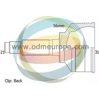 Шрус граната ODM-MULTIPARTS 12-161412 VTF QC1F 3752466 XWZMX