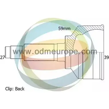Шрус граната ODM-MULTIPARTS 12-161774 JZM1YX 1R 24XD 3752493