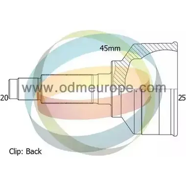 Шрус граната ODM-MULTIPARTS 7B5MSM 12-211312 O0H4 O2 3752511