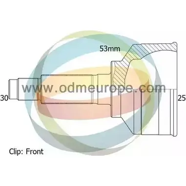 Шрус граната ODM-MULTIPARTS 12-231395 PV QE5 3752627 I1JK8