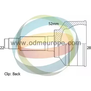 Шрус граната ODM-MULTIPARTS CFN48A RT5E 290 12-231626 3752635