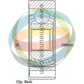 Шрус граната ODM-MULTIPARTS F BK5M6E GJ2UHOS 12-231634 3752636