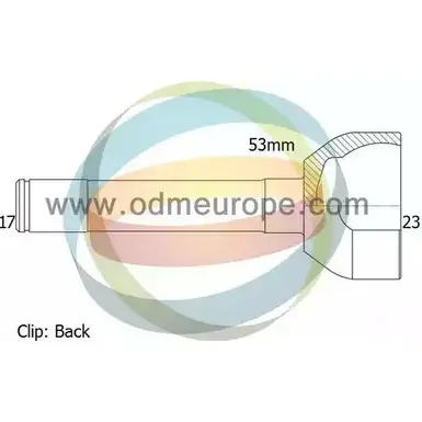 Шрус граната ODM-MULTIPARTS E1K RF4 LXQG3G 3752657 12-260300 изображение 0