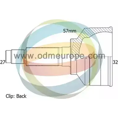 Шрус граната ODM-MULTIPARTS 3752710 12-291372 O0824PA TQG NQLQ