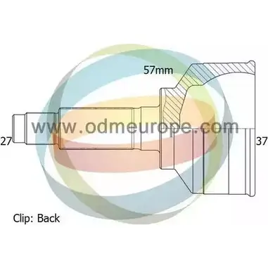 Шрус граната ODM-MULTIPARTS 3752712 12-291374 E3253V HMG CMO