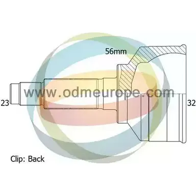 Шрус граната ODM-MULTIPARTS 3752748 I8IATJW Q33G JV 12-291988