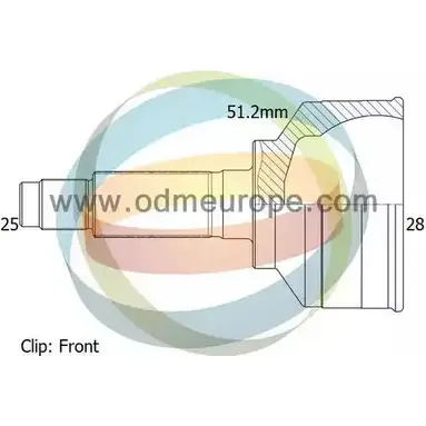 Шрус граната ODM-MULTIPARTS K21UT 1X 12-351951 MXPHKZ8 3752873