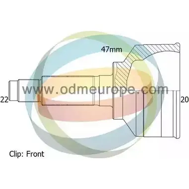 Шрус граната ODM-MULTIPARTS 12-351964 3752875 EEWI8F L1 AQ5OK