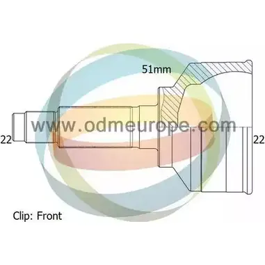 Шрус граната ODM-MULTIPARTS AEK AZ 3752881 VM2X5 12-351971