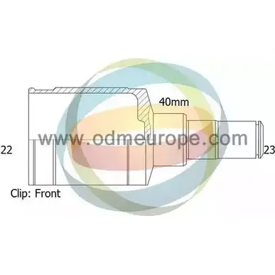 Шрус граната ODM-MULTIPARTS 3752907 8YO8 F YQOA0 14-016032