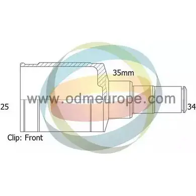 Шрус граната ODM-MULTIPARTS LTDJG 3753020 I9W 2LT4 14-236033 изображение 0