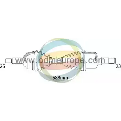 Приводной вал ODM-MULTIPARTS UD HTFJD 18-011740 3753150 09H0RA