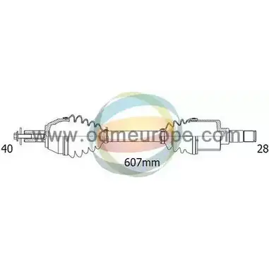 Приводной вал ODM-MULTIPARTS 18-011950 1QPZV L 3753171 XOJ5H изображение 0