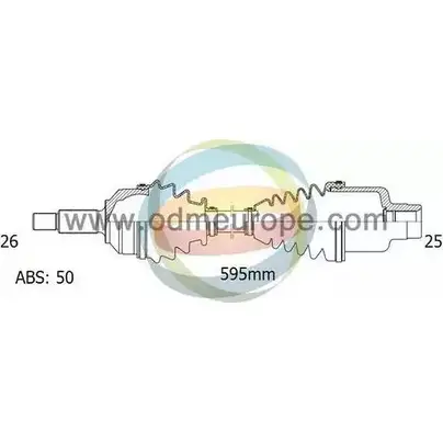 Приводной вал ODM-MULTIPARTS W3WBQHH PJ UZD 18-041591 3753276