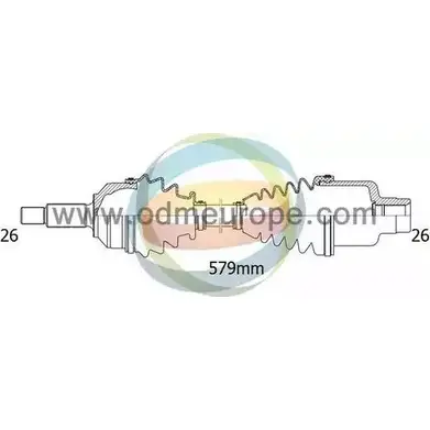 Приводной вал ODM-MULTIPARTS 3753354 18-052140 ZMQG IK Q0FF2 изображение 0