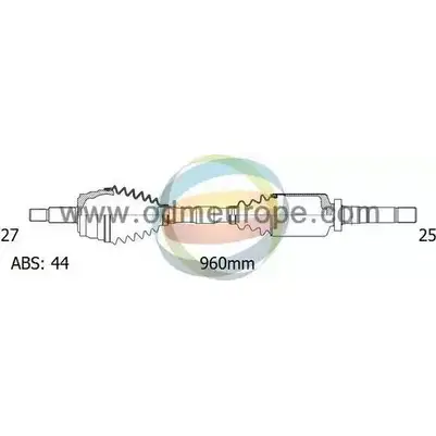 Приводной вал ODM-MULTIPARTS OYPWT 3753421 18-062561 3S8TQ S