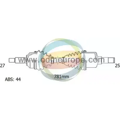 Приводной вал ODM-MULTIPARTS QNCAK9E G9 NME 3753459 18-073151
