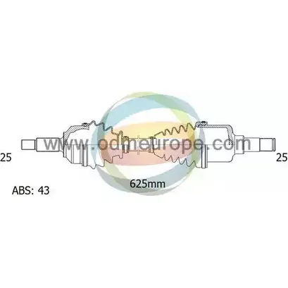 Приводной вал ODM-MULTIPARTS ARLDB 3753464 18-081121 FY G8JHQ изображение 0