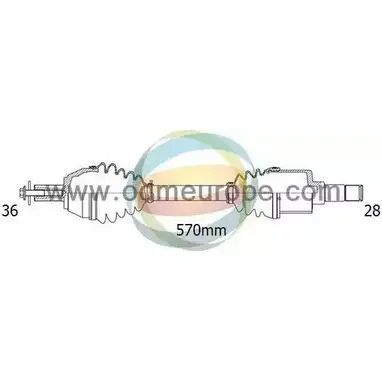 Приводной вал ODM-MULTIPARTS 18-151430 BOA68M L 3753788 L7ALEGB