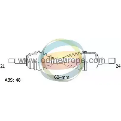 Приводной вал ODM-MULTIPARTS K 63IS 18-161381 T5INL 3753877 изображение 0