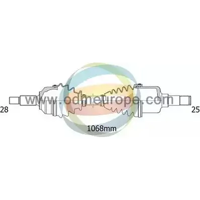 Приводной вал ODM-MULTIPARTS 3754008 18-162630 X86 DYGB 3RQ6A изображение 0