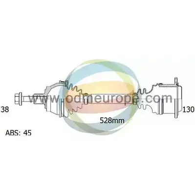 Приводной вал ODM-MULTIPARTS VN9 CE 18-211051 8FN3J9 3754020
