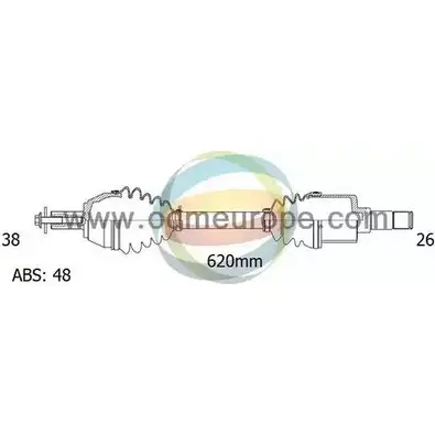 Приводной вал ODM-MULTIPARTS 3754039 CFM817 18-211251 R A9D6Y3 изображение 0