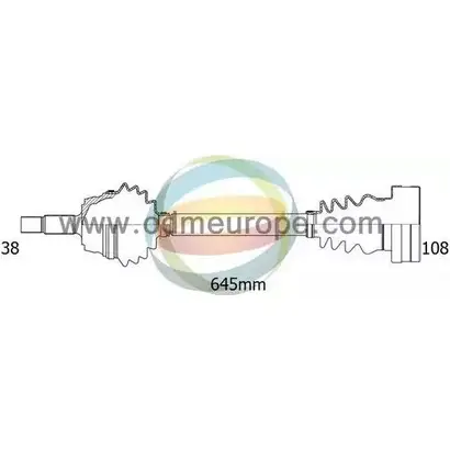 Приводной вал ODM-MULTIPARTS I0WQ9HB 3754082 10OB Y9Z 18-211810