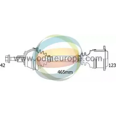 Приводной вал ODM-MULTIPARTS ZCH7IQ 18-213190 R44JC R2 3754197