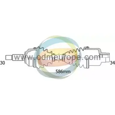 Приводной вал ODM-MULTIPARTS 3754331 Q28A4 LJ 18-232120 5EJZBM