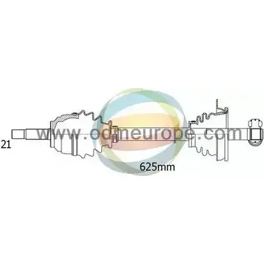 Приводной вал ODM-MULTIPARTS 3754445 18-291040 ECTQ3 L5 1IUYH изображение 0